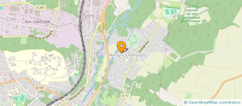 localisation de l'entreprise OKARINA à MORIGNY-CHAMPIGNY