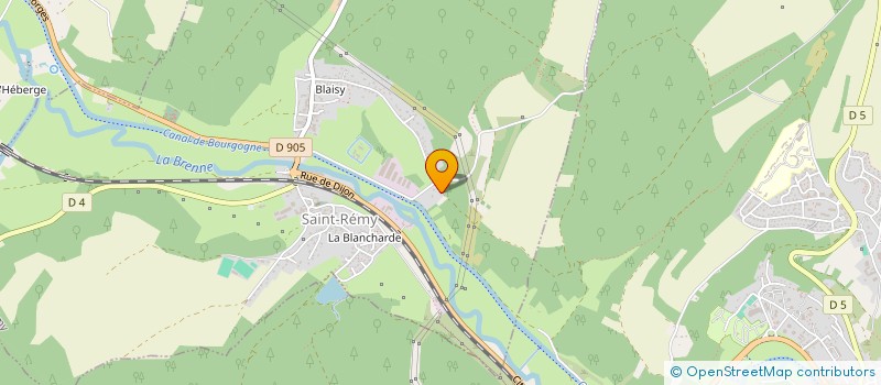 localisation de l'entreprise OKATECH à MONTBARD