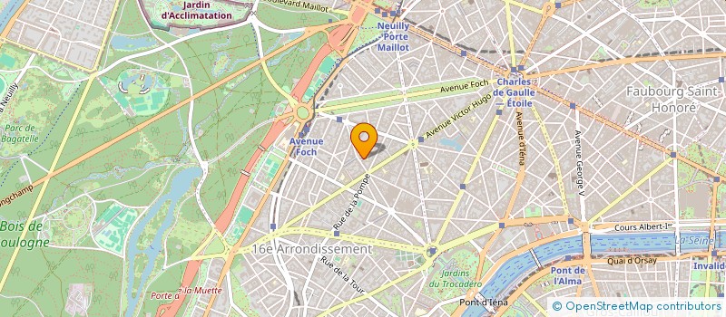 localisation de l'entreprise OKAVANGO  PARIS 16E ARRONDISSEMENT