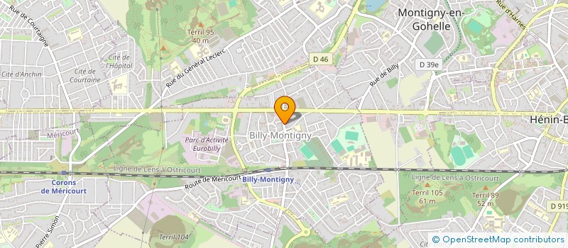 localisation de l'entreprise OKAZENEUF à BILLY-MONTIGNY