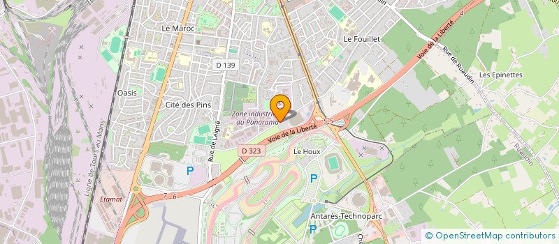 localisation de l'entreprise OKAZPARC 72  LE MANS