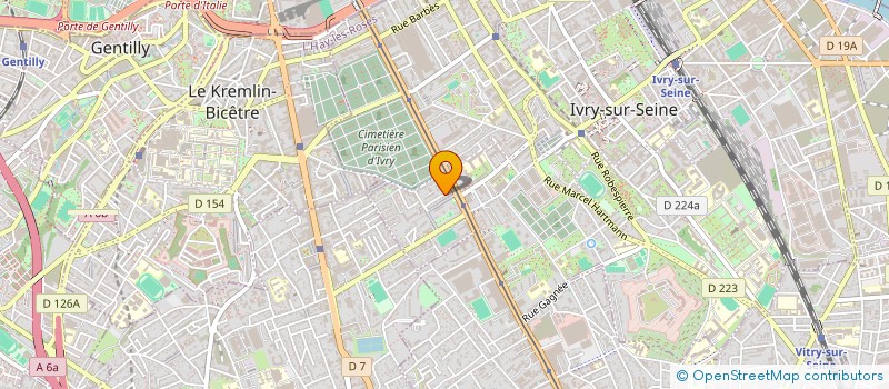localisation de l'entreprise OKDA à IVRY-SUR-SEINE