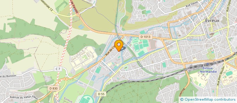 localisation de l'entreprise OKEBAT  EVREUX