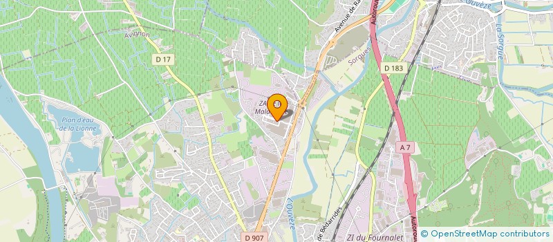 localisation de l'entreprise OKELEC à SORGUES