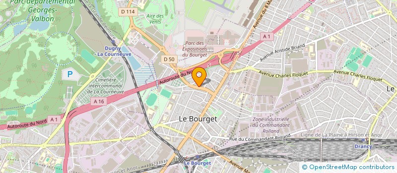 localisation de l'entreprise OKELEC à LE BOURGET