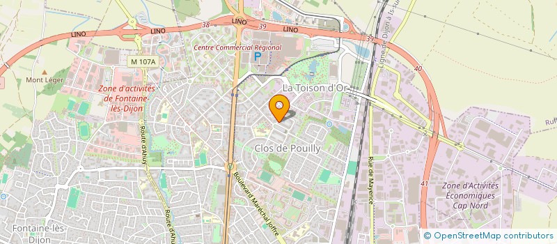 localisation de l'entreprise OKENITE à DIJON