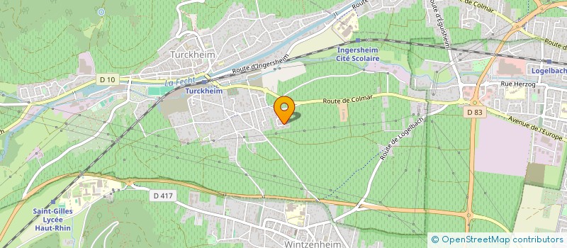 localisation de l'entreprise OKI DUCKY  TURCKHEIM