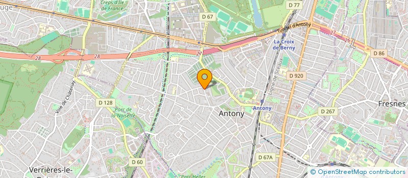 localisation de l'entreprise OKI NEXT TECH à ANTONY