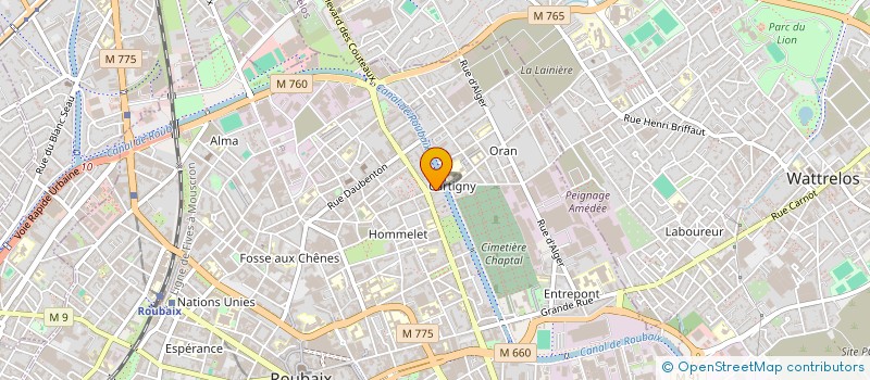 localisation de l'entreprise OKI RENT  ROUBAIX