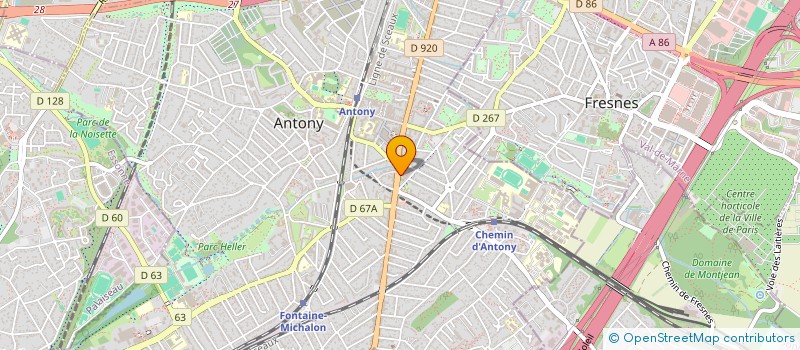 localisation de l'entreprise OKI WZ à ANTONY