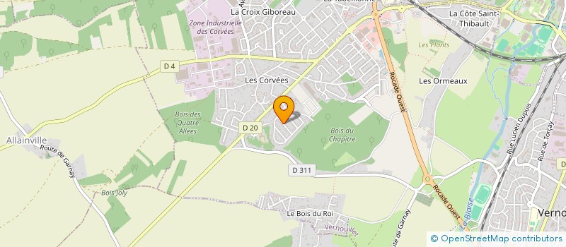 localisation de l'entreprise OKIDRIVE à VERNOUILLET