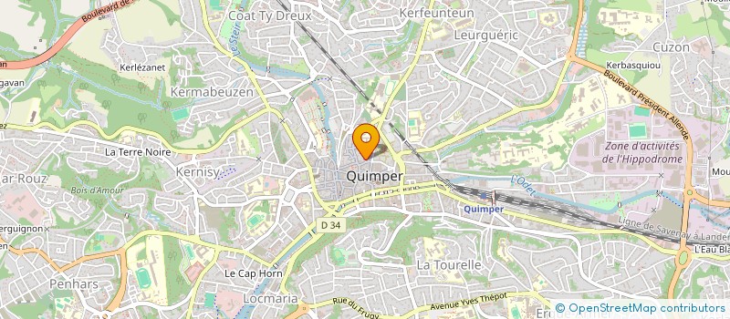 localisation de l'entreprise OKIME à QUIMPER
