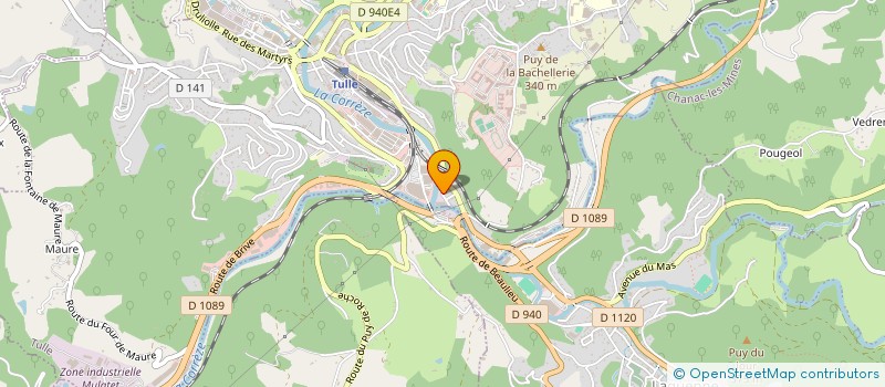 localisation de l'entreprise OKINESITATION  TULLE