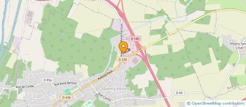 localisation de l'entreprise OKINGSON  QUINCY-VOISINS