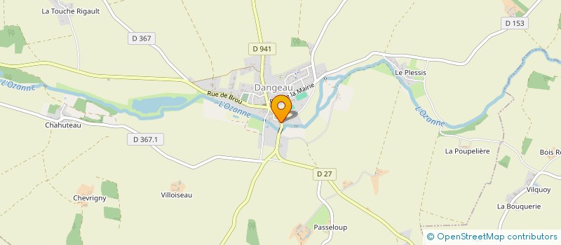 localisation de l'entreprise OKINO à DANGEAU