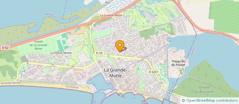 localisation de l'entreprise OKISS SEA EVENTS à LA GRANDE-MOTTE