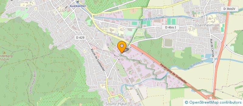 localisation de l'entreprise OKKE FRANCE  GUEBWILLER