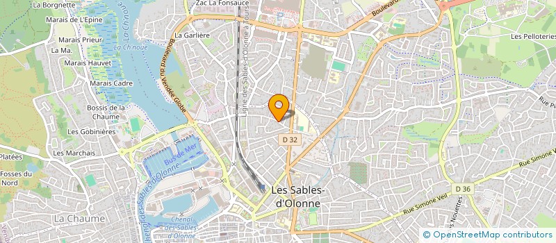 localisation de l'entreprise OKKSO  LES SABLES D'OLONNE