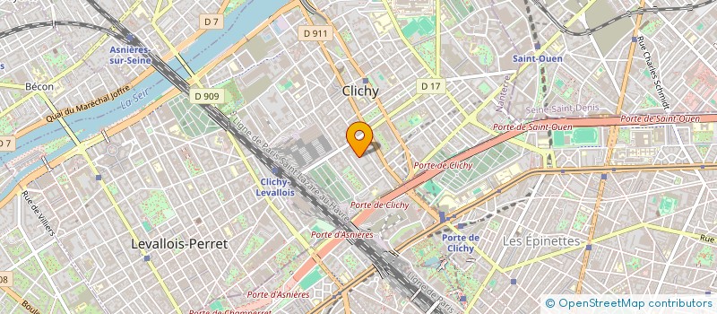 localisation de l'entreprise OKLAM à CLICHY