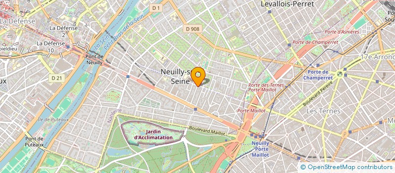 localisation de l'entreprise OKLIMA à NEUILLY-SUR-SEINE