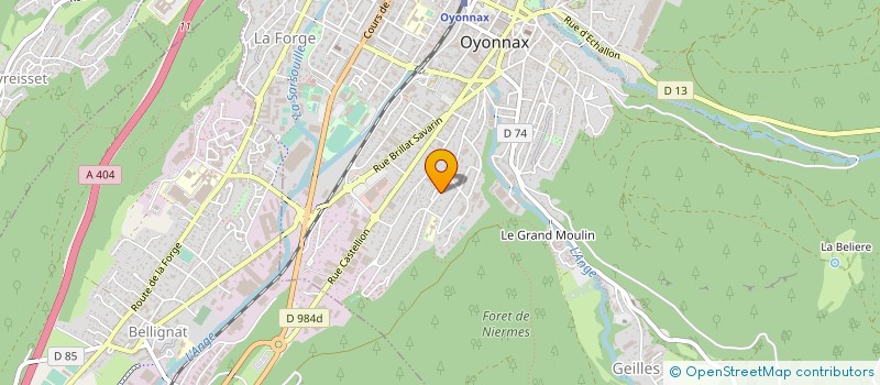 localisation de l'entreprise OKNEO HABITAT à GROISSIAT