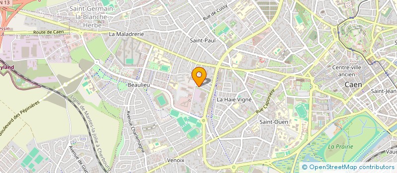 localisation de l'entreprise OKO & CO à CAEN