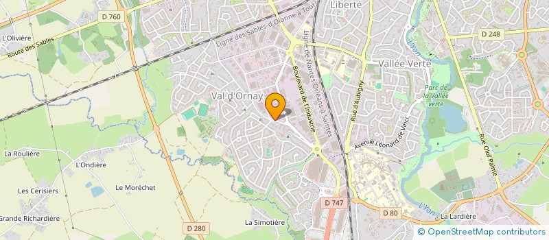 localisation de l'entreprise OKOBO  LA ROCHE-SUR-YON