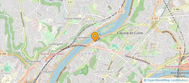 localisation de l'entreprise OKOUABO  CALUIRE-ET-CUIRE