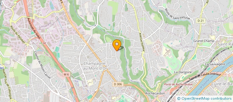localisation de l'entreprise OKP INVEST à CHAMPAGNE-AU-MONT-D'OR
