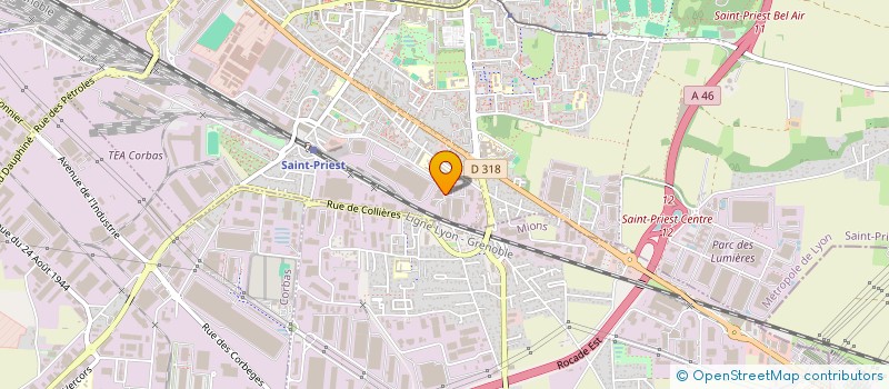 localisation de l'entreprise OKPLAST  SAINT-PRIEST