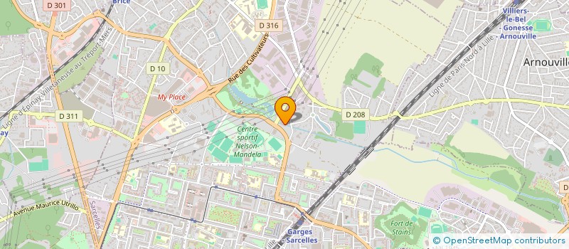 localisation de l'entreprise OKS FITNESS  SARCELLES