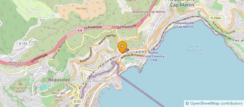 localisation de l'entreprise OKSANA DERMOPIGMENTATION à ROQUEBRUNE-CAP-MARTIN