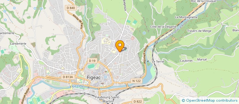 localisation de l'entreprise OKTOGONAL à FIGEAC