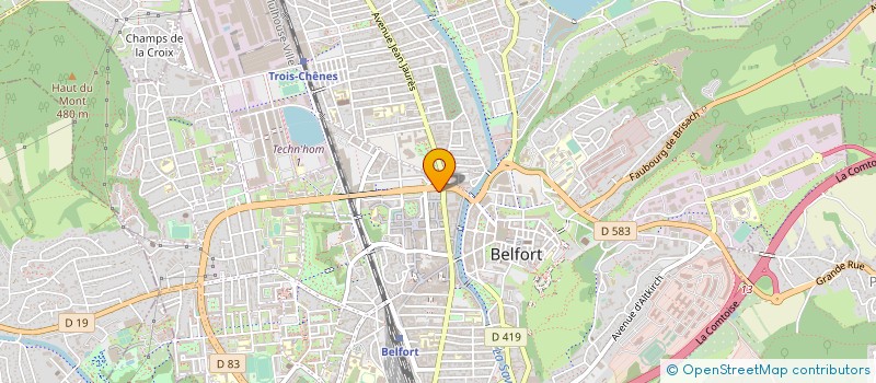 localisation de l'entreprise OKTOPUSS GROUPE à BELFORT