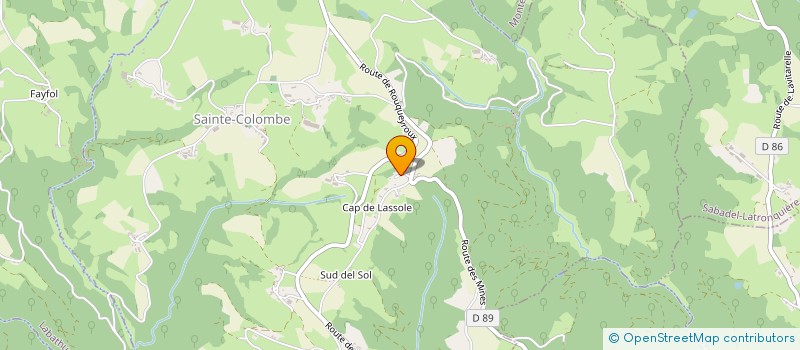 localisation de l'entreprise OL'BLUE SUEDE'S BACK  SAINTE-COLOMBE