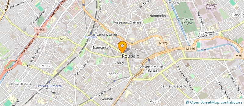 localisation de l'entreprise OL CONTRACTING à ROUBAIX