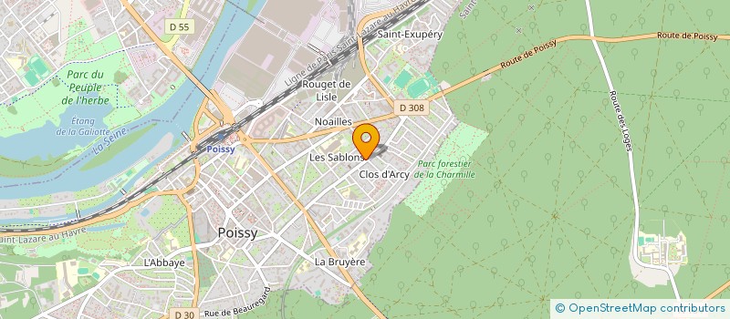 localisation de l'entreprise OL IT  POISSY