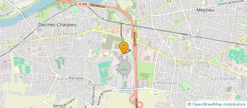 localisation de l'entreprise OL LEGENDES  DECINES-CHARPIEU