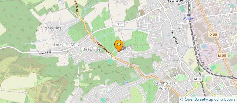 localisation de l'entreprise OL1P  LORRY-LES-METZ