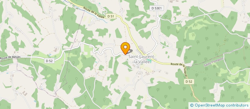 localisation de l'entreprise OLA 24  SAINT-LAURENT-LA-VALLEE