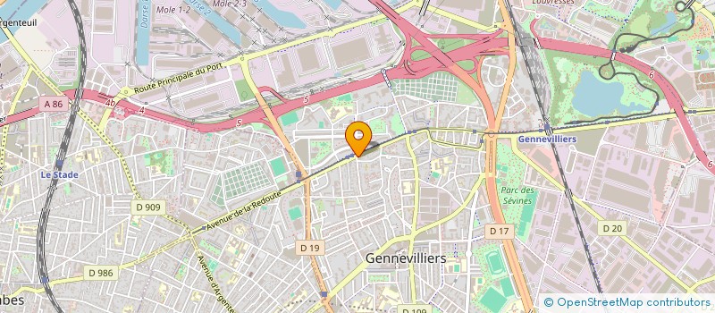 localisation de l'entreprise OLA DESIGN  GENNEVILLIERS