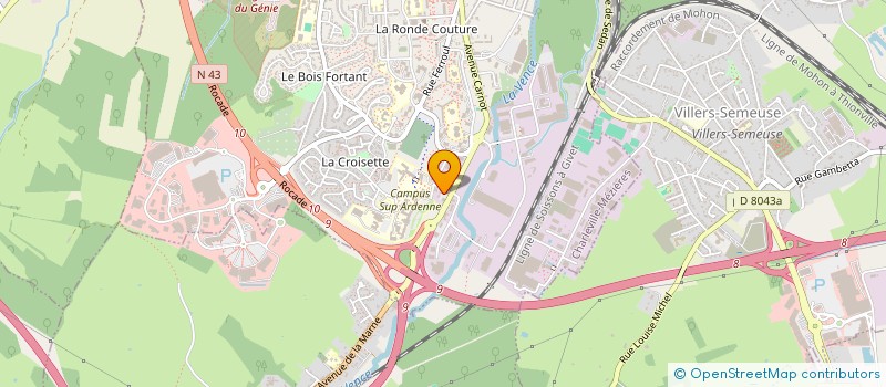 localisation de l'entreprise OLA RODIZIO  CHARLEVILLE-MEZIERES