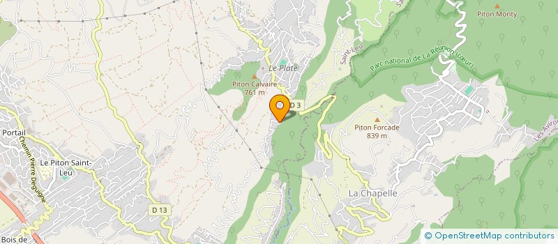 localisation de l'entreprise OLA-RUN à SAINT-LEU