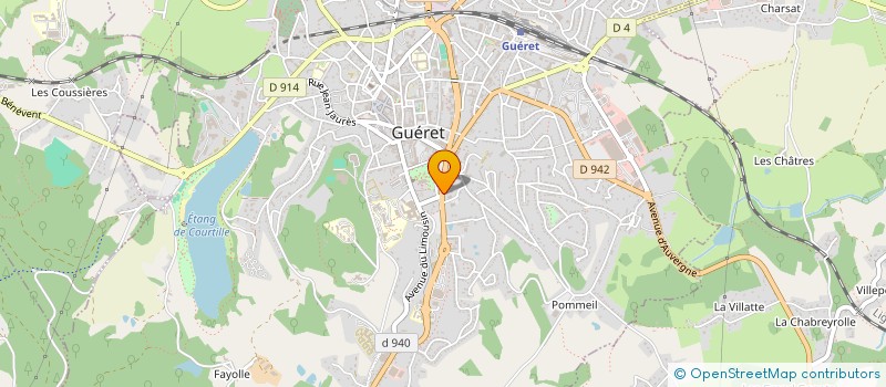 localisation de l'entreprise OLAB à GUERET
