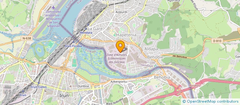 localisation de l'entreprise OLABE DISTRIBUTION  HENDAYE