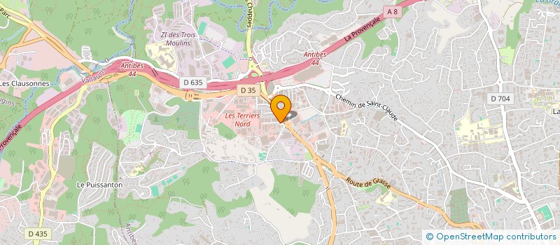 localisation de l'entreprise OLABM OPTIQUE à ANTIBES