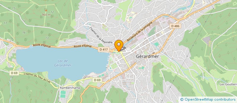 localisation de l'entreprise OLAC à GERARDMER
