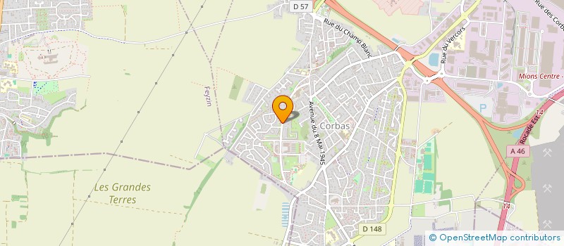 localisation de l'entreprise OLACA à CORBAS