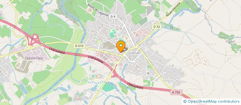 localisation de l'entreprise OLADOMIA  GIGNAC