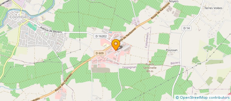 localisation de l'entreprise OLAF INVEST à COLOMBIERS